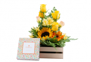 Pack Alegre y Dulce Floral (Incluye Chocolates)
