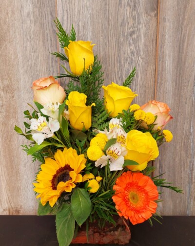 Alegría Floral en Base - Floreria Encactus Vina del Mar