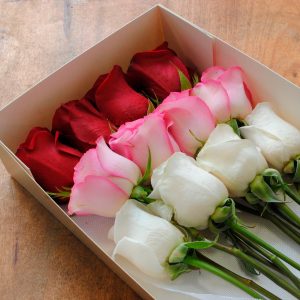 Caja Tres Corazones Caja Rosas