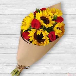 Girasoles y Rosas