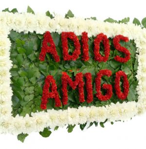 Corona de Flores - Condolencias Frase (24 hrs Anticipación) - Floreria Encactus Vina del Mar