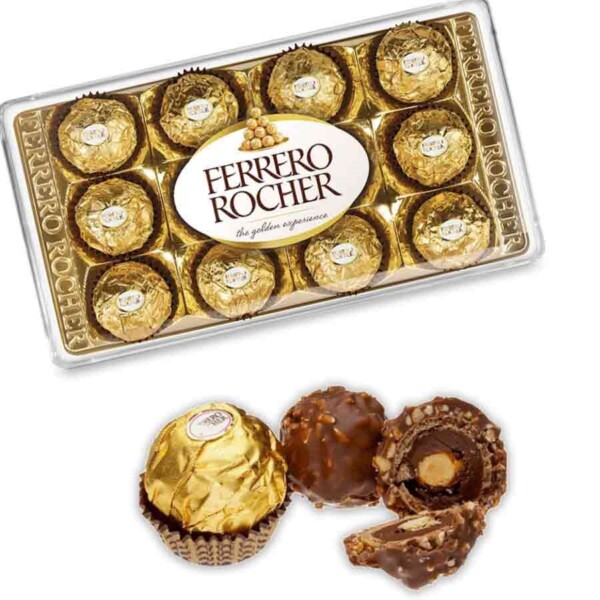 Ferrero Rocher Caja de 12 Bombones de Chocolate
