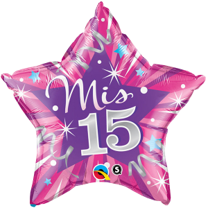 Globo Mis 15 Grande - Floreria Encactus Vina del Mar