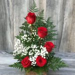 5 Rosas en madera (Elige color)