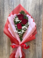 3 Corazones en Rosas (elige color)