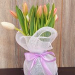 Florero Amor de 20 Tulipanes (Elige color)