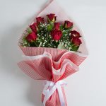 Ramo 9 Rosas Rojas Ecuatorianas