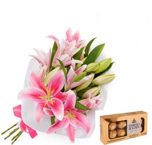 Pack Liliums Esplendor y bombones de chocolate