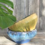 Maceta Ovalada Grande de Greda Esmaltada