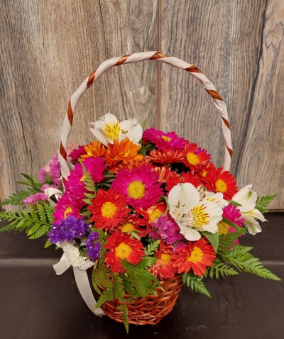 Canasta Floral Mixta - Floreria Encactus Vina del Mar