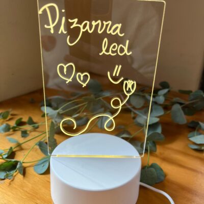 Lampara Led Pizarra Mensajes de amor