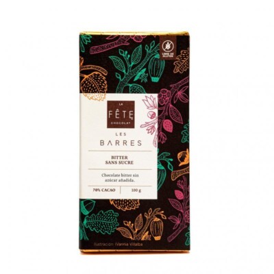 La Fête Bitter Orgánico 58% cacao Barra 100g