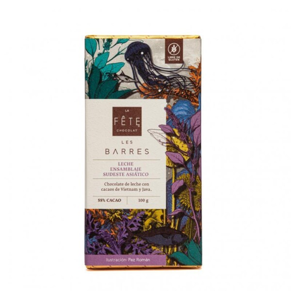 Leche Ensamblaje Sudeste Asiático  55% cacao  Barra 100 g La Fête Chocolat