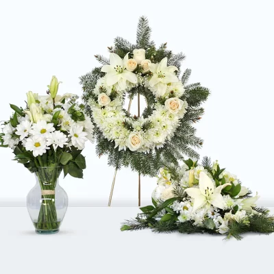 Set condolencias Arreglos Funeral