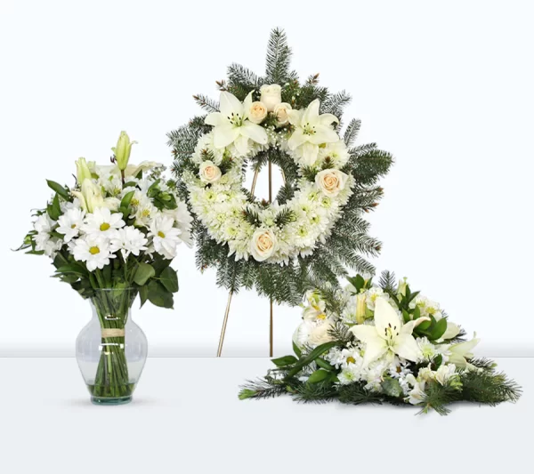 Set condolencias Arreglos Funeral