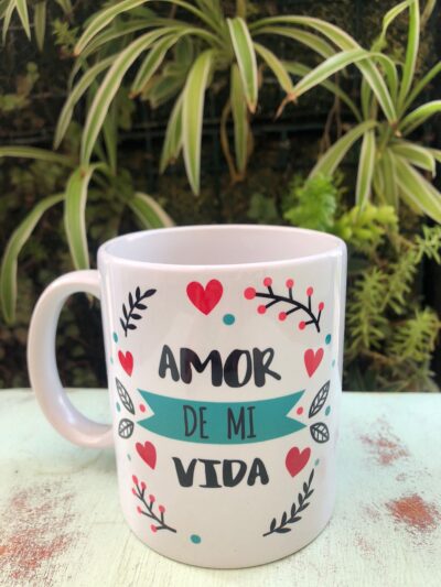 Tazón "amor de mi vida" - Floreria Encactus Vina del Mar