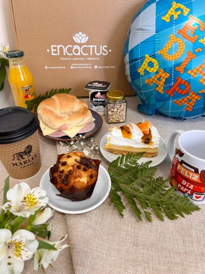 Desayuno/once con Amor para Papá - Imagen 4 - Floreria Encactus