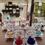 Rosa preservada mini en cajita tipo cristal - Floreria Encactus Vina del Mar