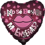 Globo Amor "No sé besar, ¿me enseñas?" Grande