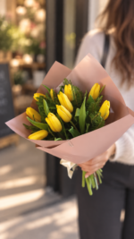 Ramo tulipanes amarillos 10 varas – Flores amarillas