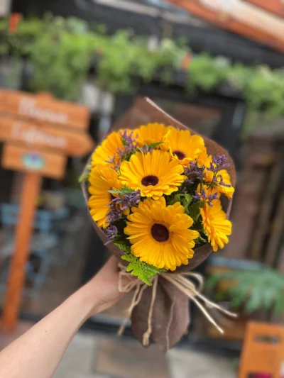 Gerberas Amarillas 10 varas Flores Amarillas