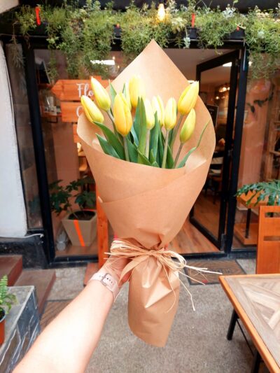 Ramo tulipanes amarillos 10 varas – Flores amarillas