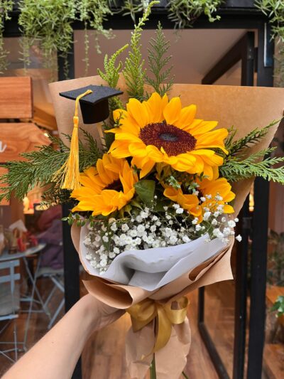 Ramo Girasoles graduados mini - Floreria Encactus Vina del Mar