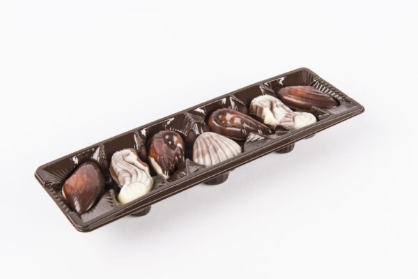 Bombones De Chocolates Belgian Seashells Caramel 65g.