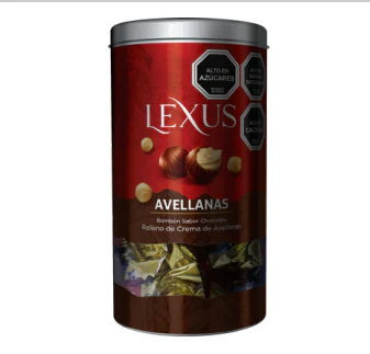 Pote de Bombones Lexus Rellenos Con Avellana 240gr