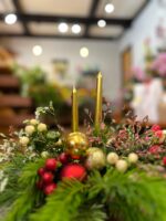 Centro de mesa Rojo Navideño