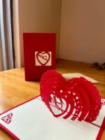 Tarjeta Pop up Corazón Rojo – Tarjeta san Valentín