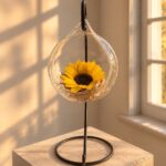 Girasol Preservado en esfera de vidrio