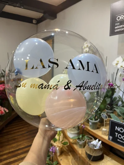 Globo Burbuja Personalizado 24 horas Anticipación