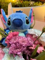 Bouquet Lilo y Stitch. Elige peluche celeste o rosado.