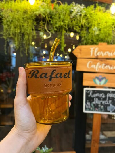 Caja Flores & Café Personalizado Azul - Imagen 3 - Floreria Encactus