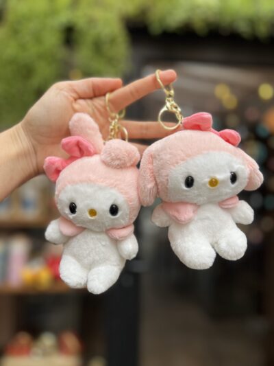 Llaveros Sanrio 11 cm (My Melody y Hello Kitty, elige diseño) - Floreria Encactus Vina del Mar