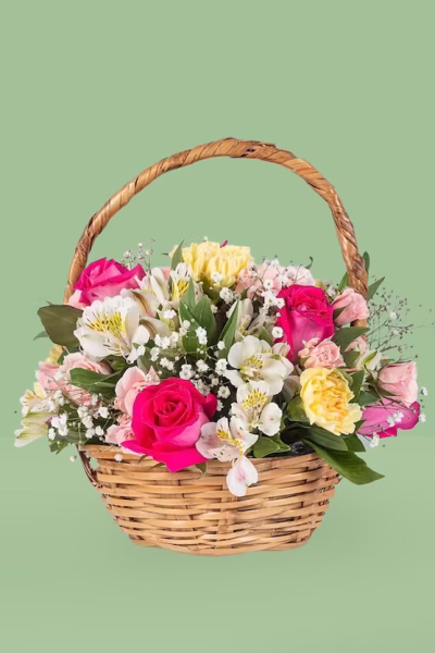 Canasto floral para cementerio suscripción periódica