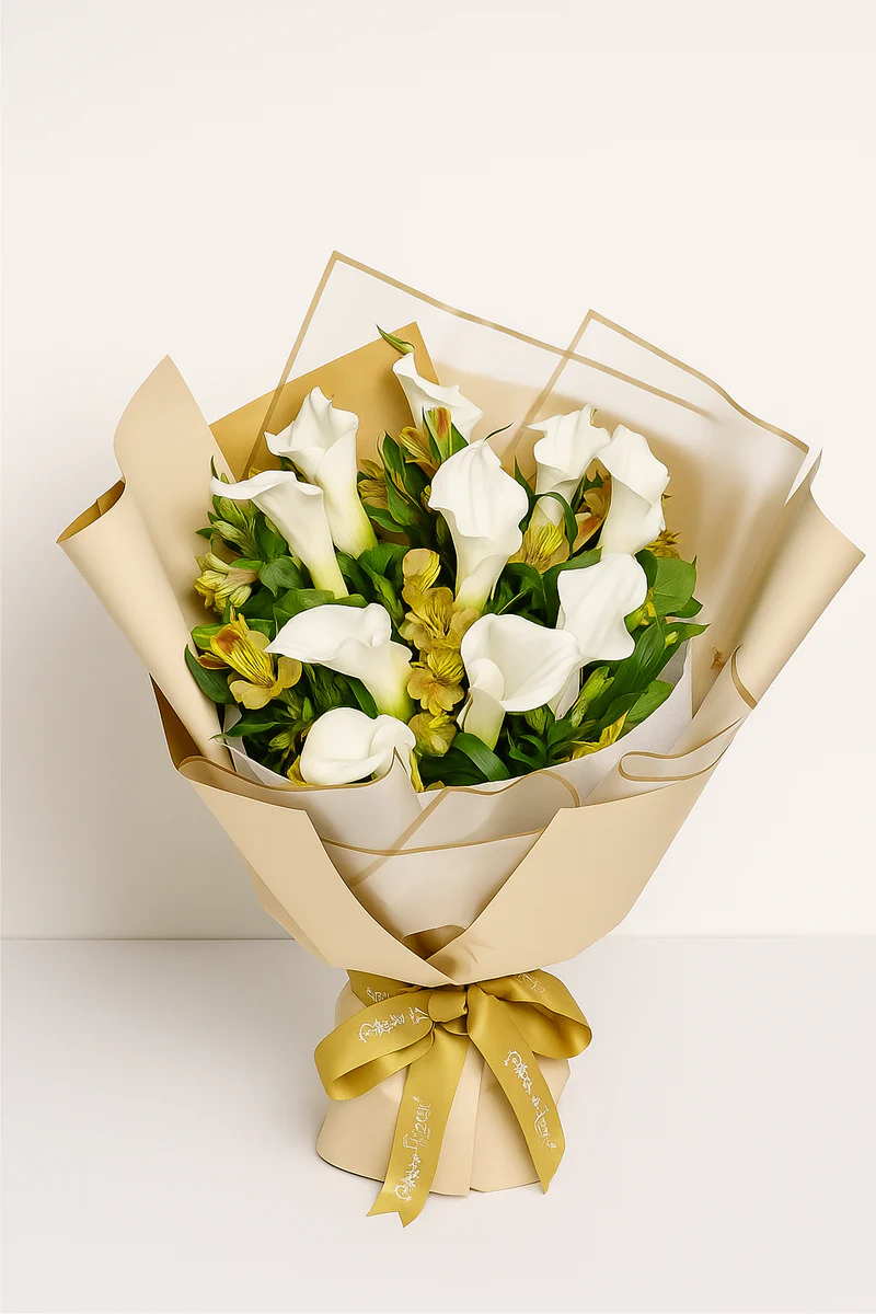 ramo calas y alstromelias