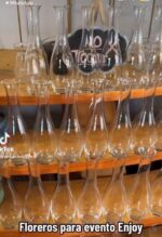 Floreros altos tipo botella 🌿 - Imagen 3