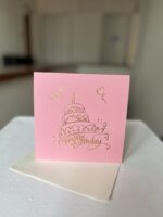 Tarjeta Pop Up de Cumpleaños – Pastel con Luces y Música - Imagen 2