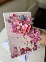 Tarjeta Pop Up – Flor de Orquídeas - Imagen 2