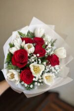 Clásico enamorado - tulipanes y rosas San Valentín - elige color y cantidad - Imagen 2