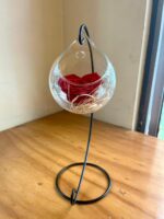 Rosa Eterna Corazon en esfera de vidrio (Elige color) - Imagen 4