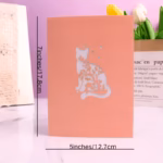 Tarjeta Pop Up Gatitos en el Jardín