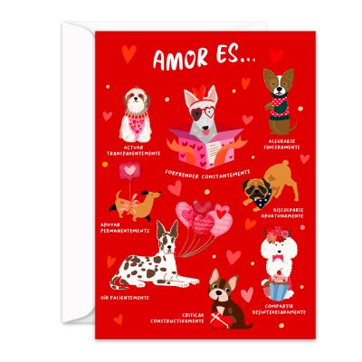 Tarjeta de Amor Premium Grande — Romántica de Lujo