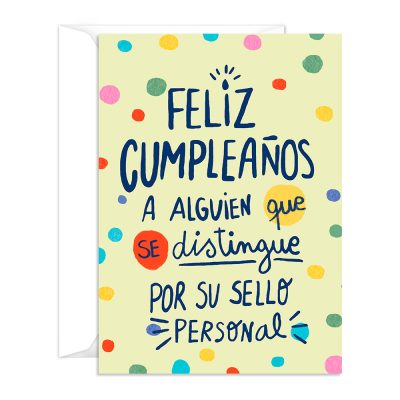 Tarjeta de Cumpleaños con Sobre — Feliz Cumpleaños