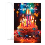 Tarjeta de Cumpleaños con Sobre — Feliz Cumpleaños