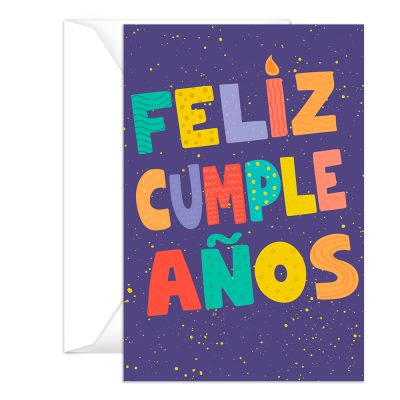 Tarjeta de Cumpleaños Pequeña con Sobre — Feliz Cumpleaños