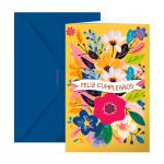 Tarjeta de Cumpleaños Pequeña con Sobre — Feliz Cumpleaños