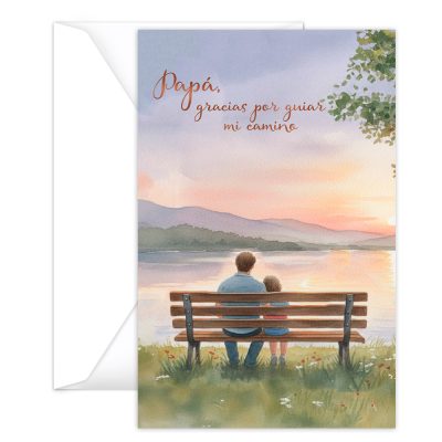 Tarjeta de Felicitaciones Pequeña con Sobre — Muchas Felicidades